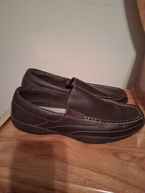 Merona Dark Brown Slip-On Leather Loafers